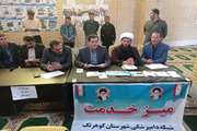 حضور دکتر عباس گنجی مدیرکل دامپزشکی استان در میز خدمت شهرستان کوهرنگ